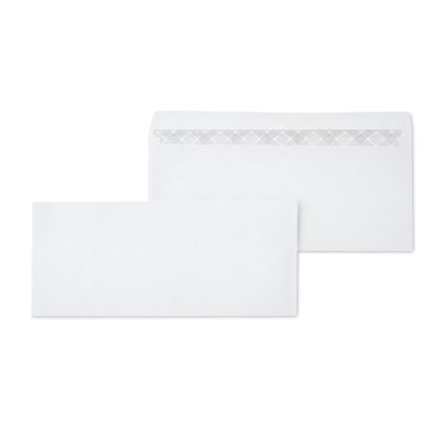PEN + GEAR #10 Privacy Tint Gummed Envelopes, White, 4.13 in X 9.5 In, 150 Count