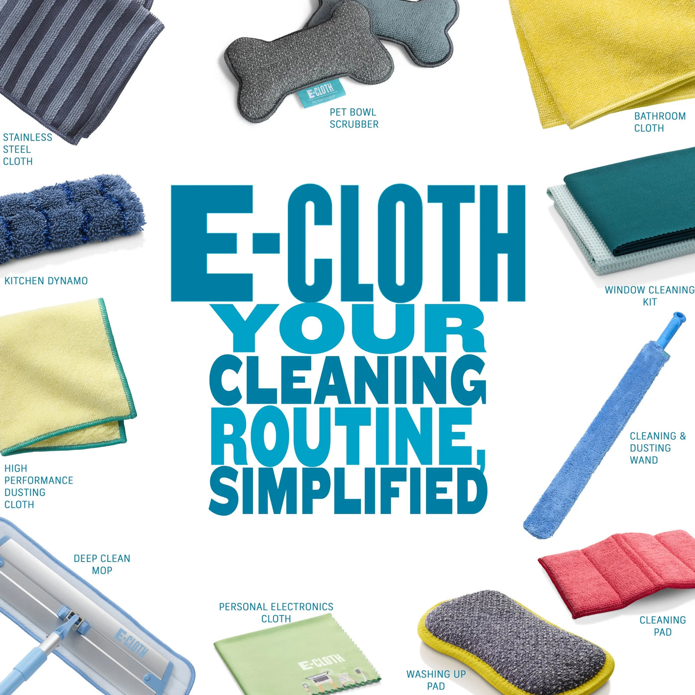 Granite & Stone Cleaning Kit Contains Effective Streak-Free Microfiber Cleaner for Countertops, 2 Cloth Set