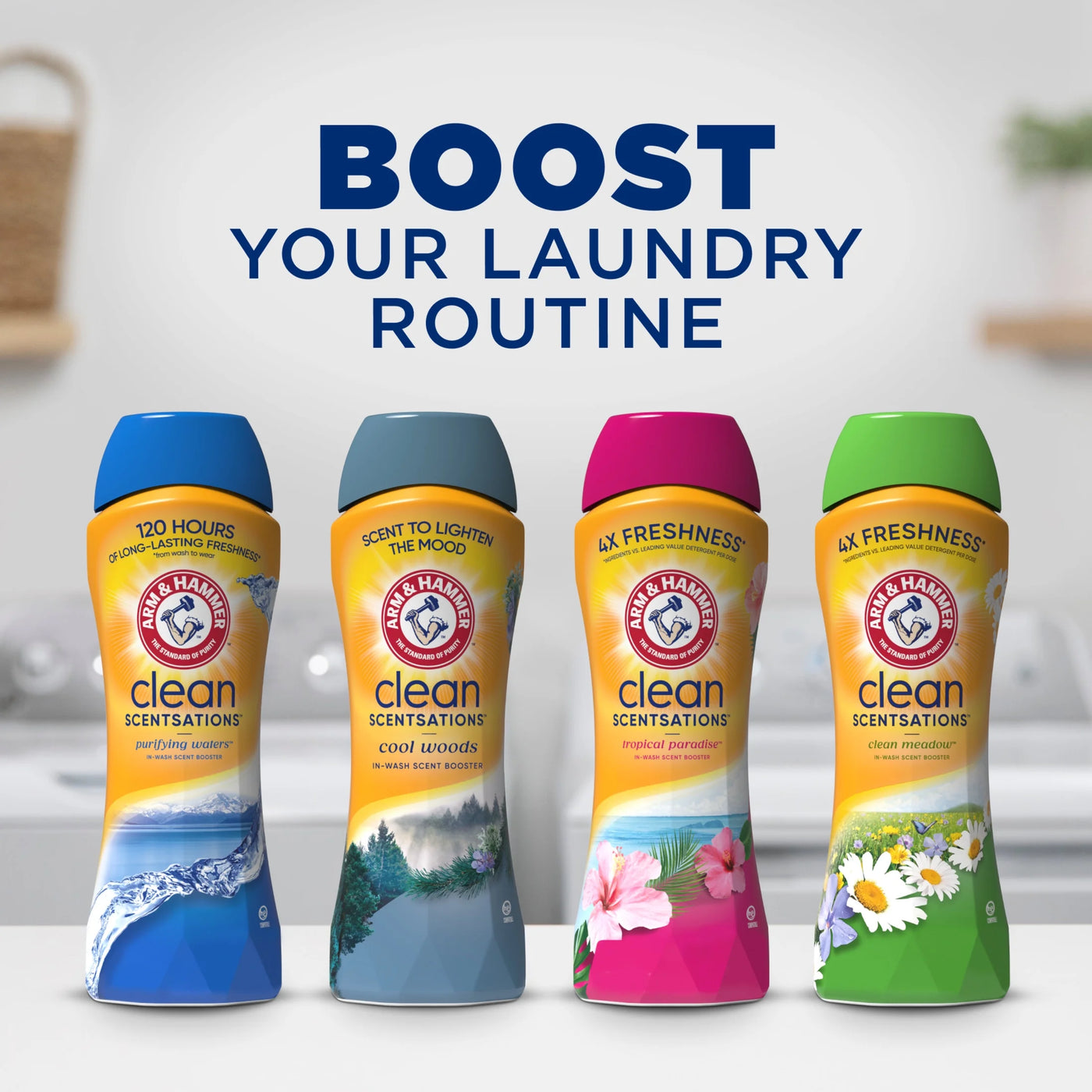 Clean Scentsations In-Wash Scent Booster, Laundry Scent Booster Purifying Waters Scent, 24 Oz