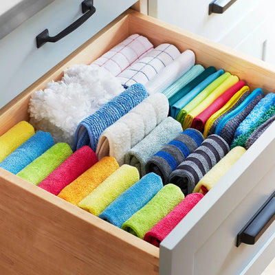 Granite & Stone Cleaning Kit Contains Effective Streak-Free Microfiber Cleaner for Countertops, 2 Cloth Set
