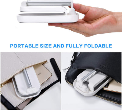 Cell Phone Stand Adjustable Desktop Phone Holder Tablet Stand for Desk Foldable Phone Stand for Desk Cell Phone Holder for Desk for 13 12 11 Pro Xs Max Xr X 8/Galaxy Samsung All Smartphones