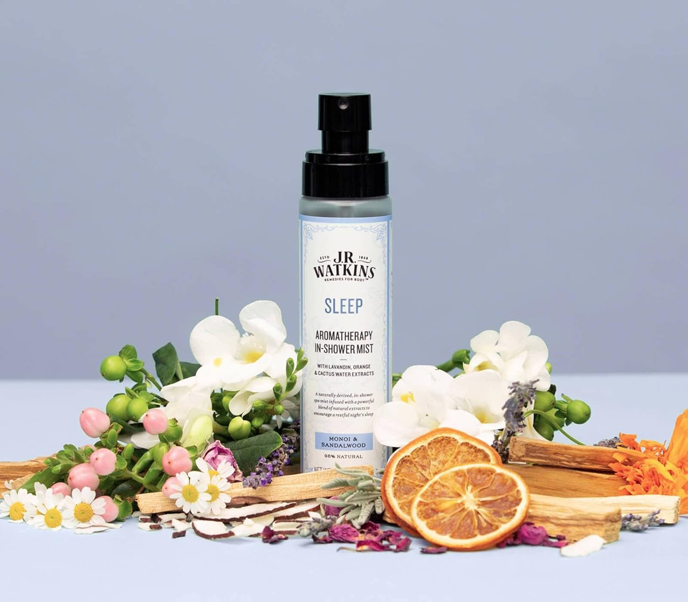 Sleep Aromatherapy In-Shower Mist, Natural Monoi & Sandalwood, 4 Oz