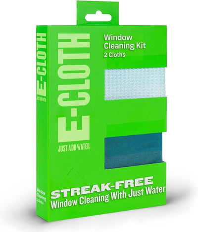 Microfiber Cleaning Cloth Glass Kit - Microfiber Towel Window Cleaning Kit - Microfiber Towels for Cars, Windows, Mirrors, & More - Winter Green