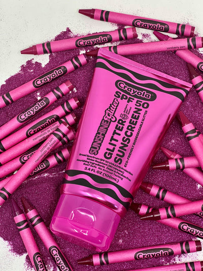 X CRAYOLA Biodegradable Glitter SPF 50 Sunscreen in Jazzberry Jam™