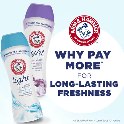 Light In-Wash Scent Booster, Laundry Scent Booster Crisp Clean Scent, 24 Oz