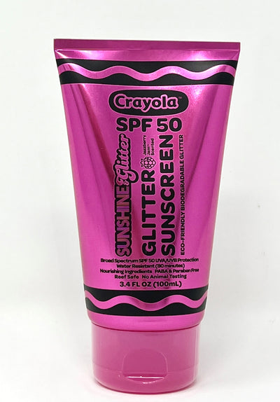 X CRAYOLA Biodegradable Glitter SPF 50 Sunscreen in Jazzberry Jam™