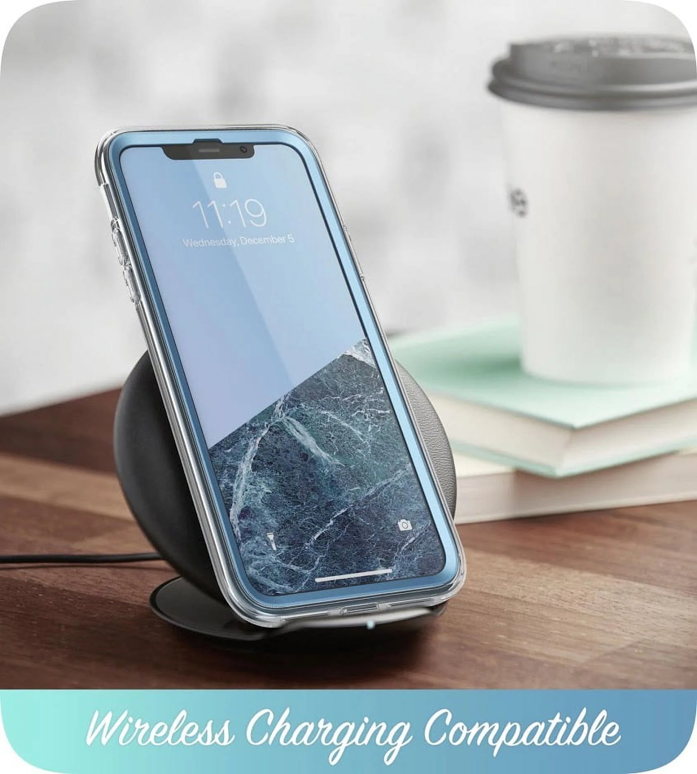Cosmo Series Case for Iphone 11 Pro 2019 5.8 Inch, Slim Full-Body Stylish Protective Case with Built-In Screen Protector(Blue)