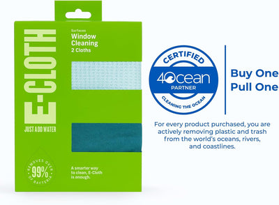 Microfiber Cleaning Cloth Glass Kit - Microfiber Towel Window Cleaning Kit - Microfiber Towels for Cars, Windows, Mirrors, & More - Winter Green