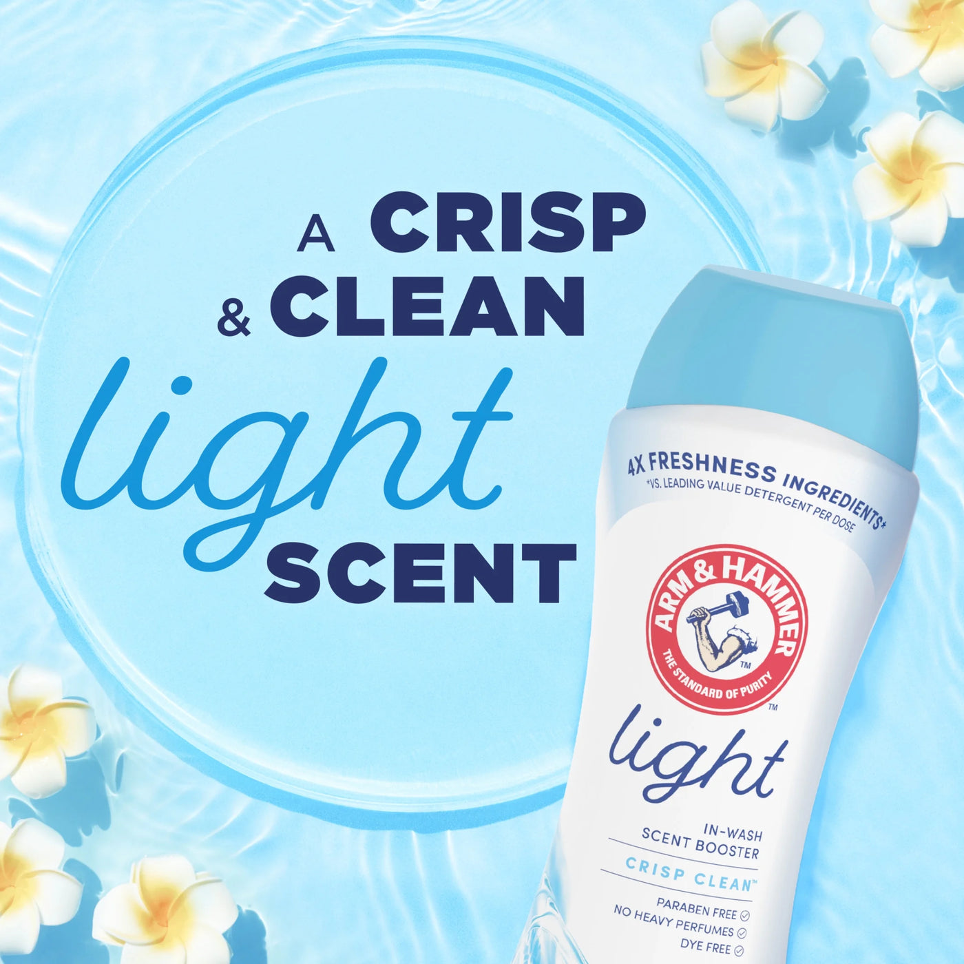 Light In-Wash Scent Booster, Laundry Scent Booster Crisp Clean Scent, 24 Oz