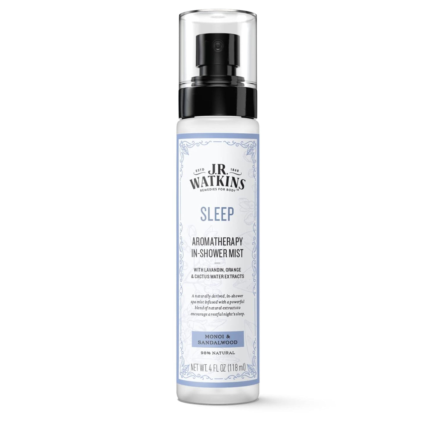 Sleep Aromatherapy In-Shower Mist, Natural Monoi & Sandalwood, 4 Oz
