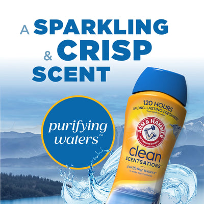 Clean Scentsations In-Wash Scent Booster, Laundry Scent Booster Purifying Waters Scent, 24 Oz