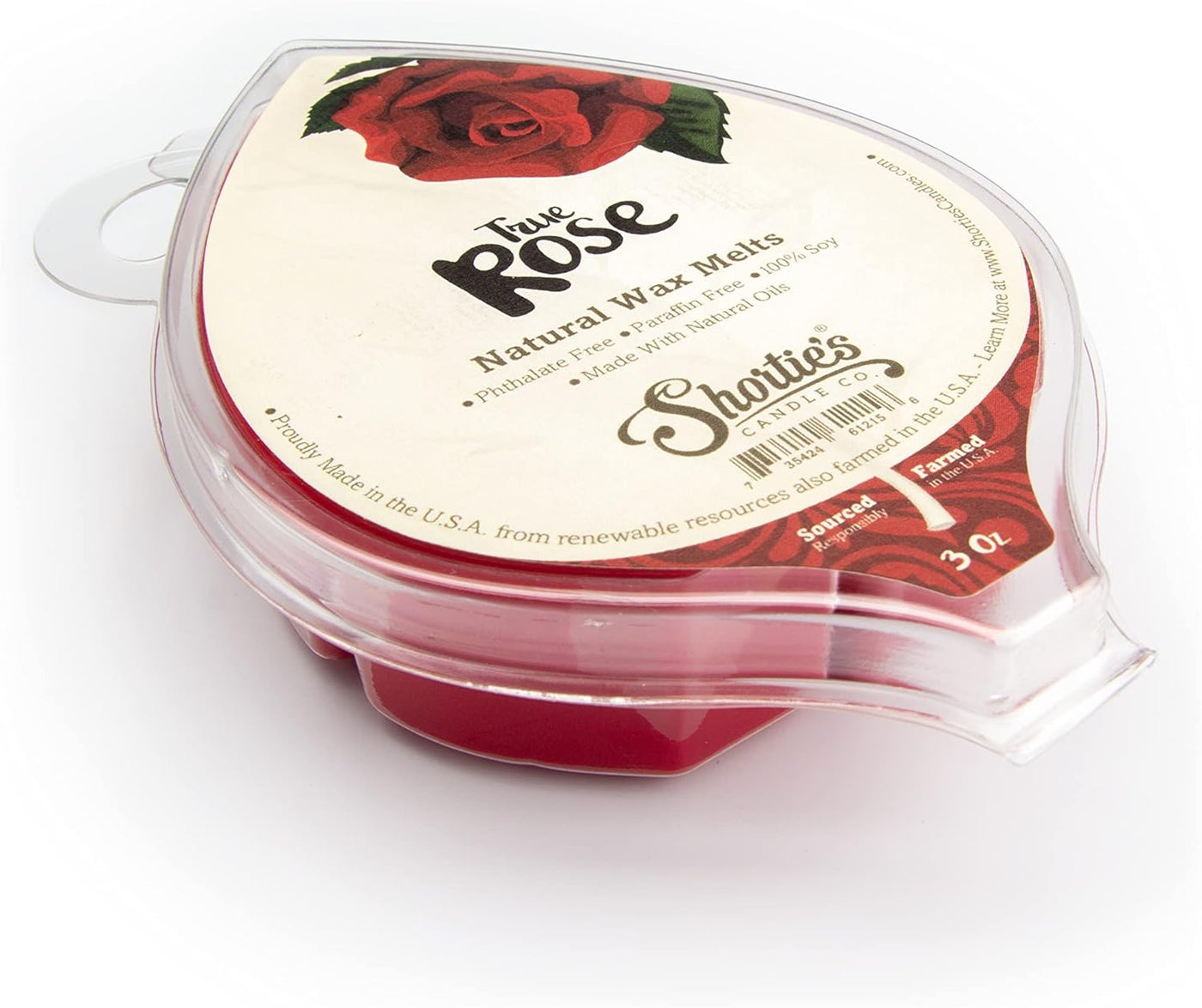 True Rose Soy Wax Melts 3 Pack - 3 Highly Scented 3 Oz. Bars - Made with 100% Soy and Essential Fragrance Oils - Phthalate & Paraffin Free, Vegan, Non-Toxic