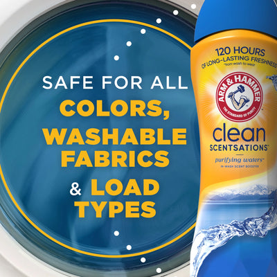 Clean Scentsations In-Wash Scent Booster, Laundry Scent Booster Purifying Waters Scent, 24 Oz