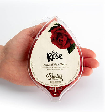 True Rose Soy Wax Melts 3 Pack - 3 Highly Scented 3 Oz. Bars - Made with 100% Soy and Essential Fragrance Oils - Phthalate & Paraffin Free, Vegan, Non-Toxic